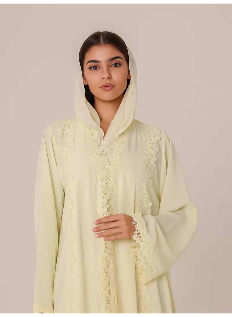 IKKXA Citrus Dream Abaya ABY1227 Yellow